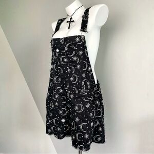 Hot Topic Black and White Celestial Romper